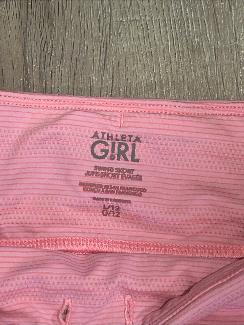 Pink Athleta Girl Swing Skort Ruffled Large/12